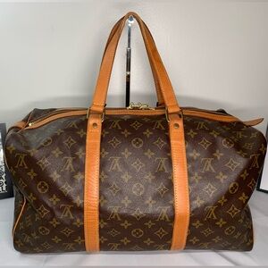 Vintage Louis Vuitton Sac Souple 45 monogram canvas travel bag